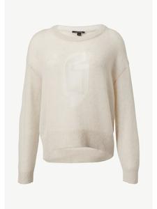 Вязаный свитер 80X1_светло-бежевый comma