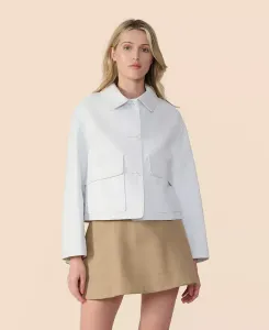 Женская укороченная кожаная куртка Furniq UK, красный