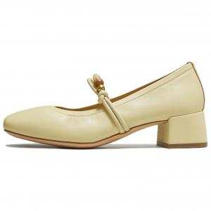 TATA Полурасплавленные сыры на блочном каблуке 4 см Мэри Джейн Женские Желтые, цвет Yellow