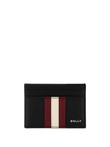 Bally кожаный держатель для карт с логотипом, черный