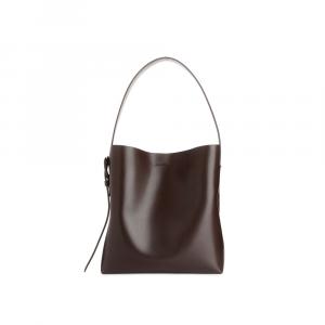 Сумка дорожная Arket из натуральной кожи, темно-коричневый