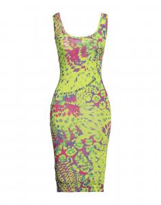 Платье миди Versace Jeans Couture, салатовый