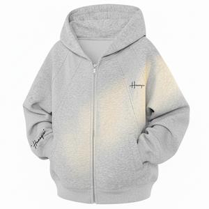 Толстовка Unisex Hooded Thickened Cardigan HUANQIU, heather серый