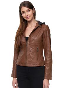 Кожаная куртка Tazzio, кэмел