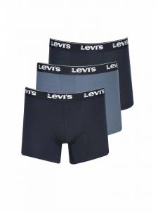 Levis Мужские облегающие боксерские трусы синего цвета