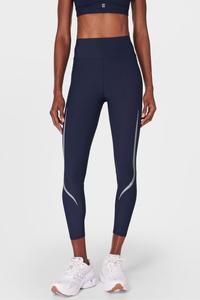 Леггинсы для бега Zero Gravity 7/8 с подсветкой Sweaty Betty, синий
