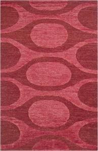 Ковер SAFAVIEH, 275 x 366 см, Santa Fe Collection Raspberry / Red STF400A ручной работы в стиле Mid-Century Modern из шерсти