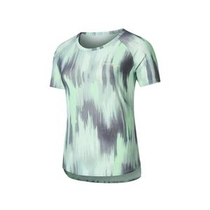 Футболка женская Liqueur Mustard с ярким принтом Saucony, зеленый