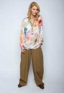 Блуза Emily van den Bergh Blouse, Multi Aquarell Flowers/White