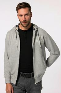Толстовка на молнии JP1880, цвет Mottled Dark Grey