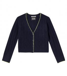 Кардиган с косой вязкой Scotch & Soda Kids, Sky Captain Melange