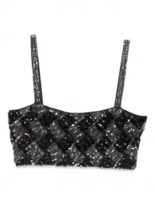 Топ с геометрическими пайетками P.A.R.O.S.H., серый