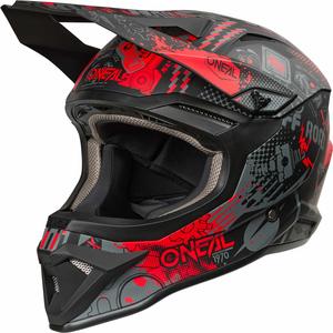 Мотокроссовый шлем Oneal 1srs vibrant, Black/Red