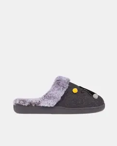 Домашняя тапочка-сланец эргономичная для кошек Isotoner, темно-серый