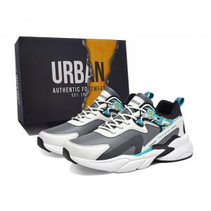 URBAN AUTHENTIC Антискользящие износостойкие массивные низкие кроссовки мужские серо-голубые, цвет Gray Blue