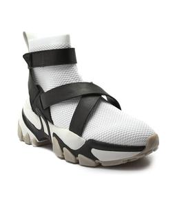 Кроссовки женские Michael Kors Nick с ремешком комбинированные, белый