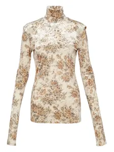 Водолазка с принтом GANNI, нейтральный