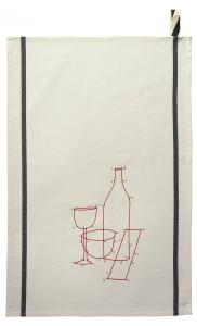 Кухонное полотенце La cerise sur le GaМ‚teau Phil Drink, белый - текстиль - 70 x 1 x 50 см