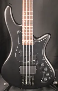 Электрический бас-гитара Schecter Guitar Research Stiletto Stealth-4, атласный черный