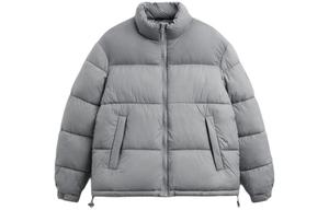 Стеганая куртка мужская светло-серая Zara, серый