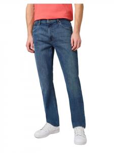 Джинсы STRAIGHT обычные/прямые синего цвета Wrangler