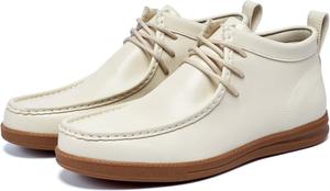 Мужские ботинки-чукка, высокие повседневные мужские ботинки, классические ботинки в стиле «дезерт», модные ботильоны на шнуровке, винтажные повседневные и формальные ботинки, женские ботинки-чукка в стиле «дезерт» Generic, белый