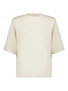 Футболка с короткими рукавами Altuzarra, слоновая кость