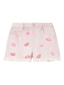 Шорты Lesia с бахромой и принтом Marant Étoile, розовый