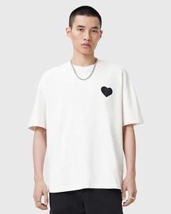 Футболка AllSaints Lover с круглым вырезом белого цвета