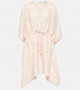 Льняной кафтан Loro Piana, розовый