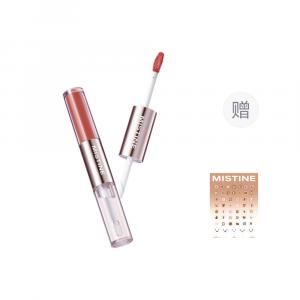 Блеск для губ Tipsy Long Lasting Dual Head Matte, легко растушевывается, придает губам сияющий и естественный вид Mistine, d12紫苏气泡酒