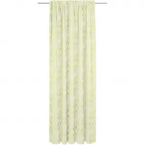Штора Wave Многофункциональная лента 1 шт. из льна и органического хлопка Adam, светло-зеленый/желтый
