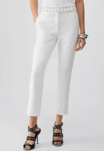 Стильные брюки с заклепками Liu Jo, White