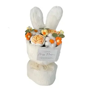 Интернет-знаменитая креативная плюшевая кукла с заячьими ушками высота 30см длина 20см Beerus, оранжевый