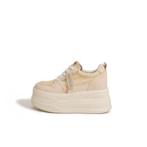 Milan love song Женские низкие повседневные туфли с амортизацией, противоскользящей и износостойкой подошвой - желтые, цвет Yellow