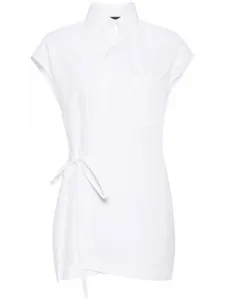 Рубашка с завязками Fabiana Filippi, белый