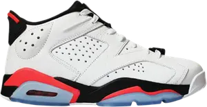 Кроссовки Air Jordan 6 Low White Infrared, белый