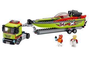 Городская коллекция, транспортное средство для перевозки лодки пластиковые строительные блоки 0 300 шт 60254 LEGO