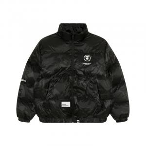 Куртка Aape Moonface Logo Zip-Up Down, черный