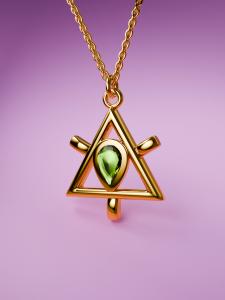 Колье Winx Club X Gadget4entertainment Tecna Winx Charmix, позолоченное серебро