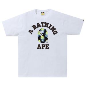 Футболка BAPE Storm College Tee 'White/Black', белый