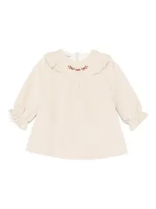 Бархатное платье Paz Rodriguez, бежевый