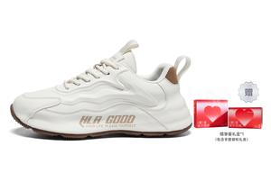 Высокие спортивные утепленные флисом нескользящие универсальные беговые массивные кроссовки HLA, черные с флисовой подкладкой