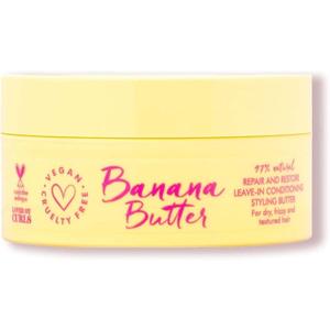 Coily Banana Butter Repair + Restore Веганский несмываемый кондиционер, не тестируется на животных, 97% натуральный увлажняющий крем для укладки волос, 200 г Umberto Giannini