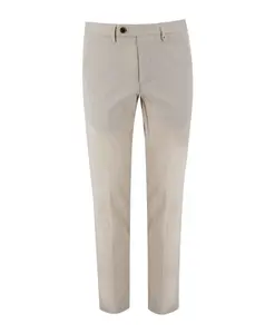 Классические брюки зауженного кроя Myths, белый