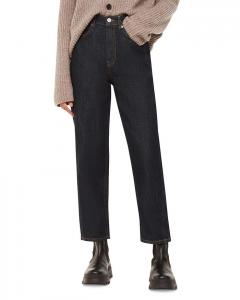 Аутентичные джинсы с высокой посадкой и расклешенным силуэтом в темном дениме Whistles, синий