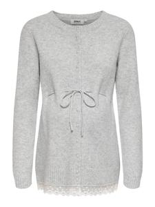Only Maternity Кардиган 'OLMCHER' в крапинку, серый