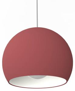 Подвесной светильник Lumicom Joe, красный - белый - металл - 25 х 20 х 25 см