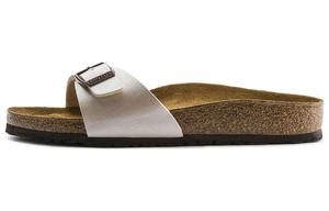 Женские тапочки-слипоны Birkenstock узкие жемчужно-белые