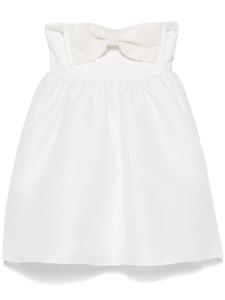 Мини-платье-бандо из тафты Self-Portrait, белый